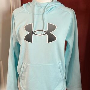 Under Armour Sky Blue Fleece hoodie med